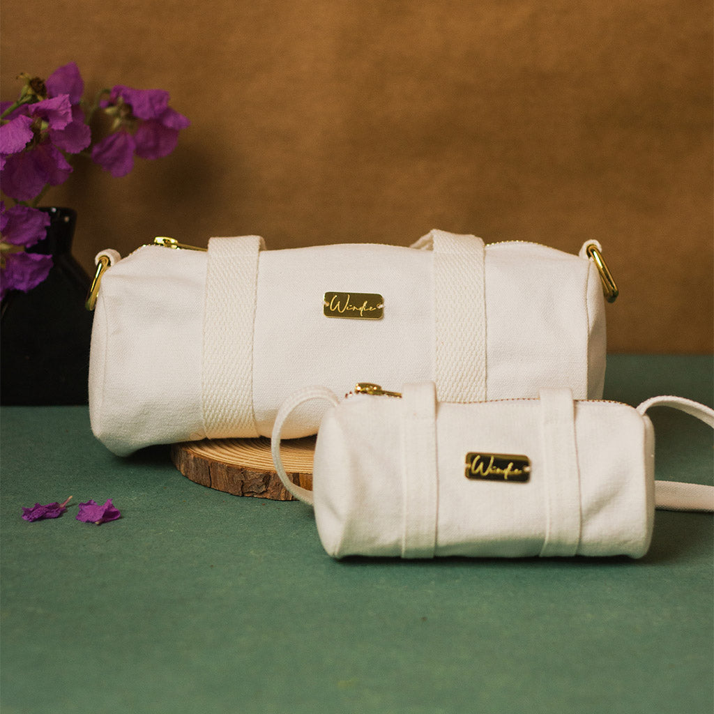 Worthy Whites Mini Duffel and Tiny Duffel Gift Set