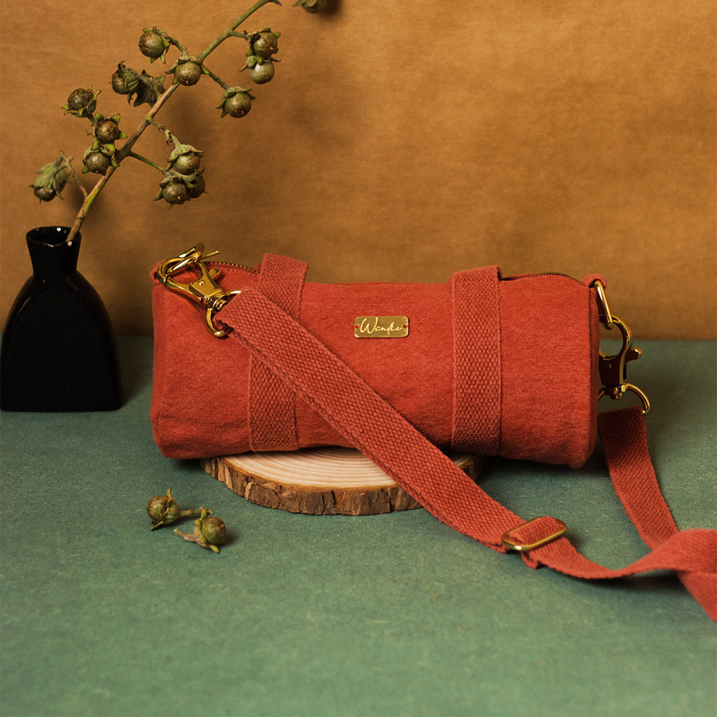 Earthy Reds Mini and Tiny Duffel Gift Set