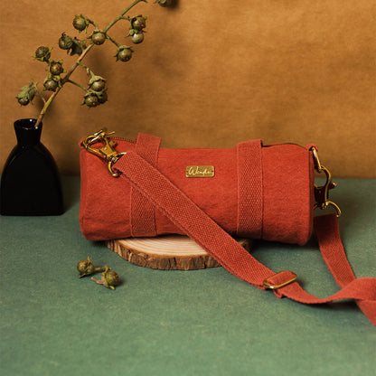 Earthy Reds Mini Duffel and Micro Coin Purse Gift Set