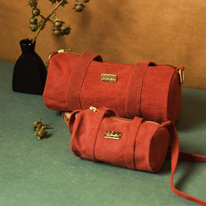 Earthy Reds Mini and Tiny Duffel Gift Set