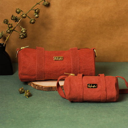 Earthy Reds Mini and Tiny Duffel Gift Set